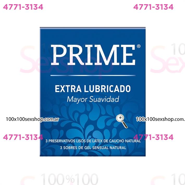 Cód: CA FP EXTRAL - Preservativos Prime Extra Lubricados - $ 6000